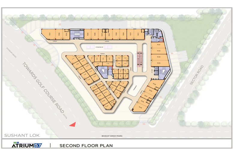 m3m atrium57 floor plan3