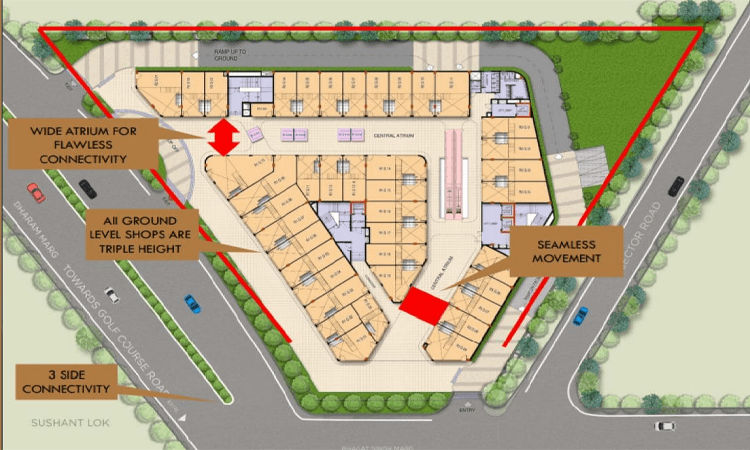 m3m atrium57 master plan 1