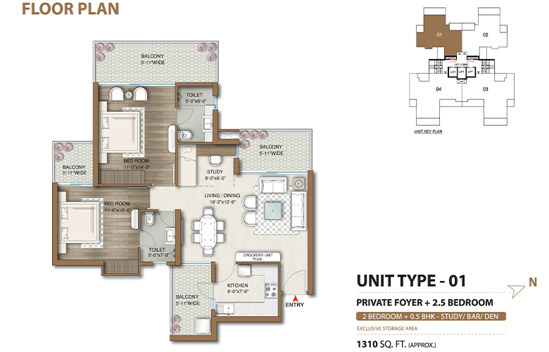 m3m capital floor plan1