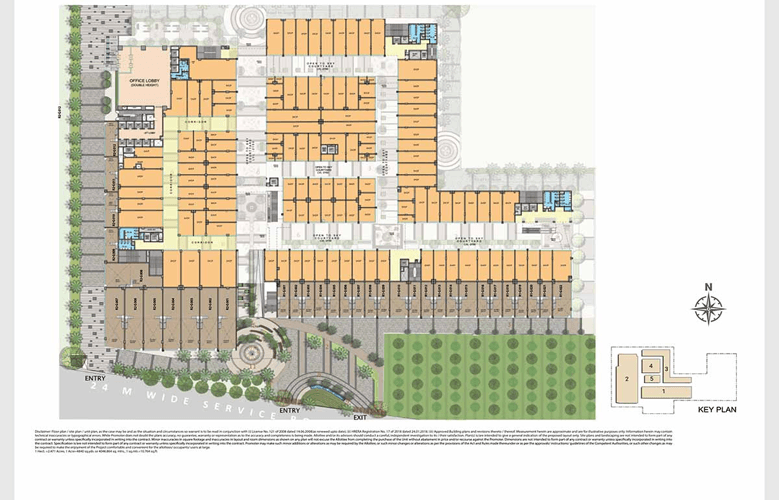 m3m corner walk floor plan1