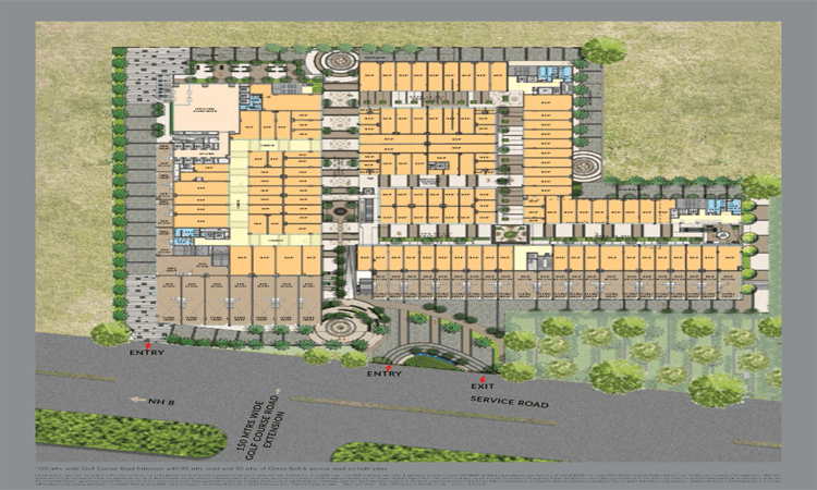 m3m corner walk master plan1