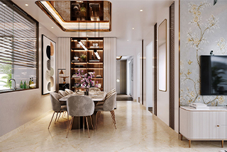 m3m crowm dinning room