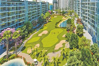 m3m golf estate open terrace garden