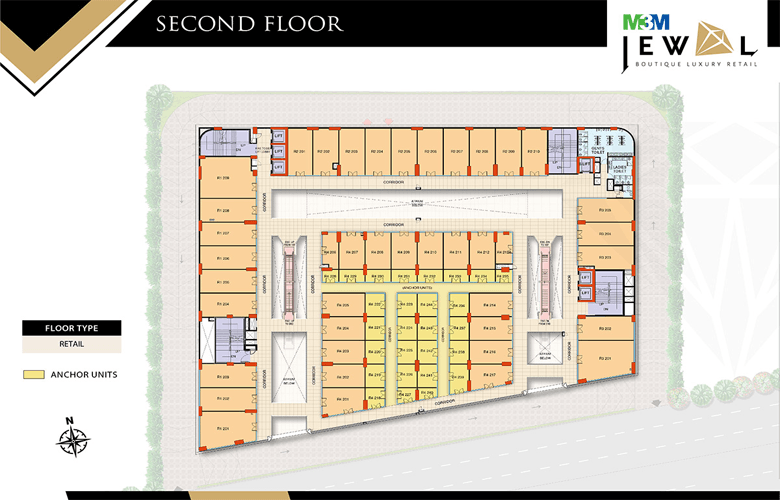 m3m jewel floor plan3