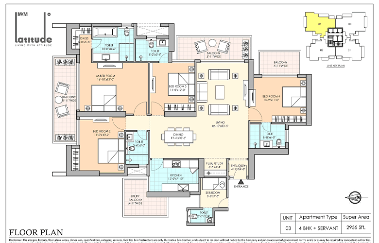 m3m latitude floor plan 2