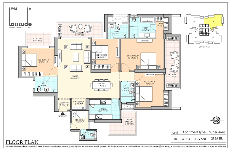 m3m latitude floor plan 3