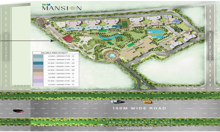 m3m mansion master plan 1