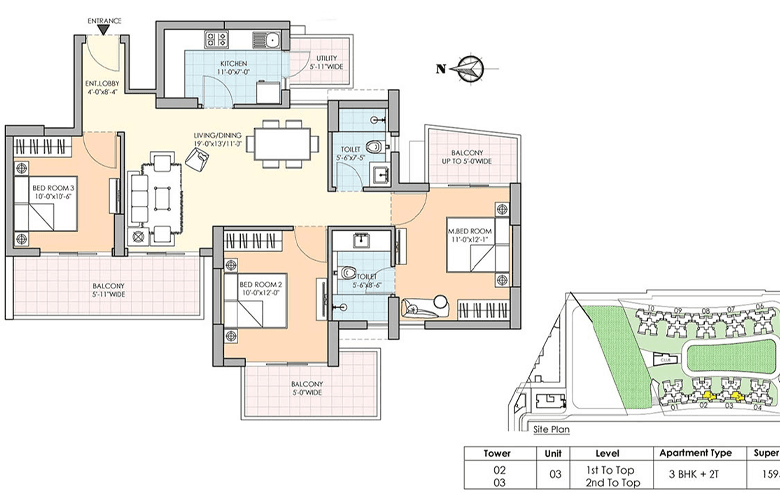 m3m marina floor plan3