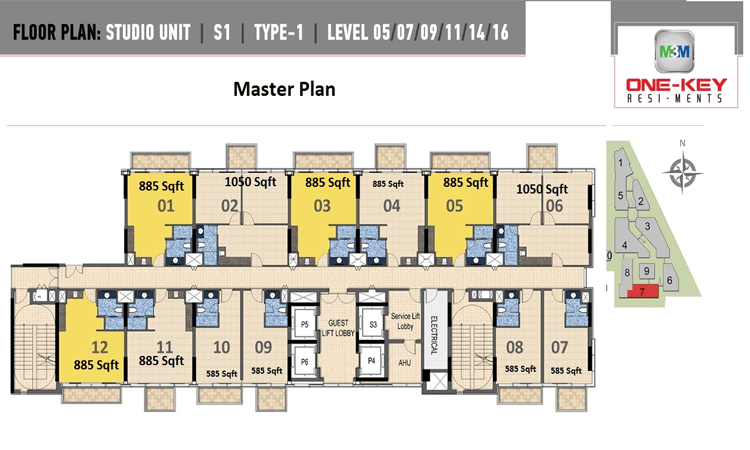  m3m one key resiments master plan 2