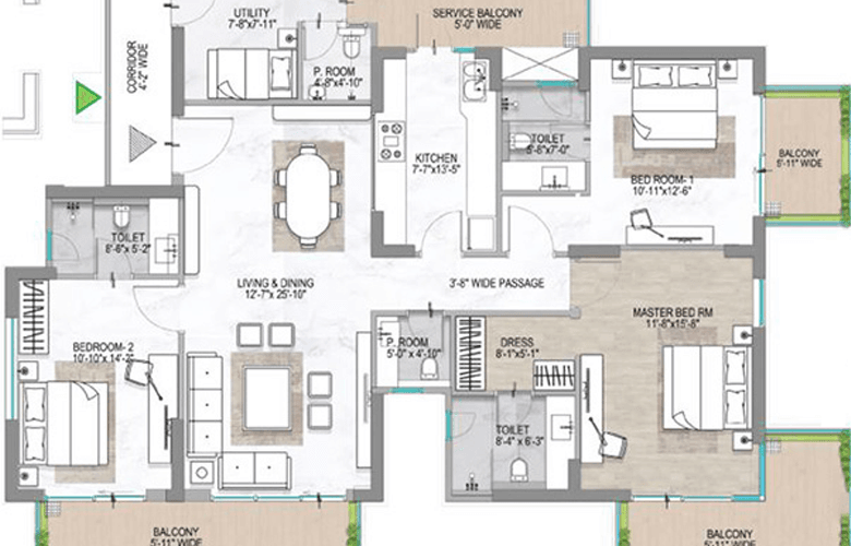 m3m opus floor plan1