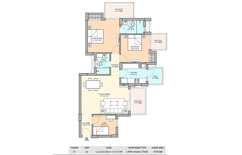 m3m sierra floor plan 2