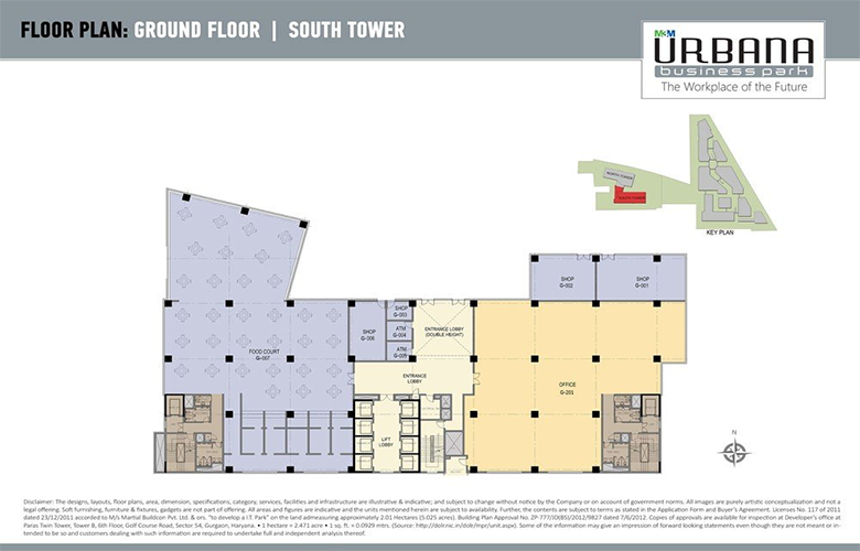 m3m urbana business park floor plan 1