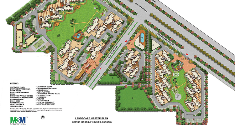 m3m woodshire master plan 1